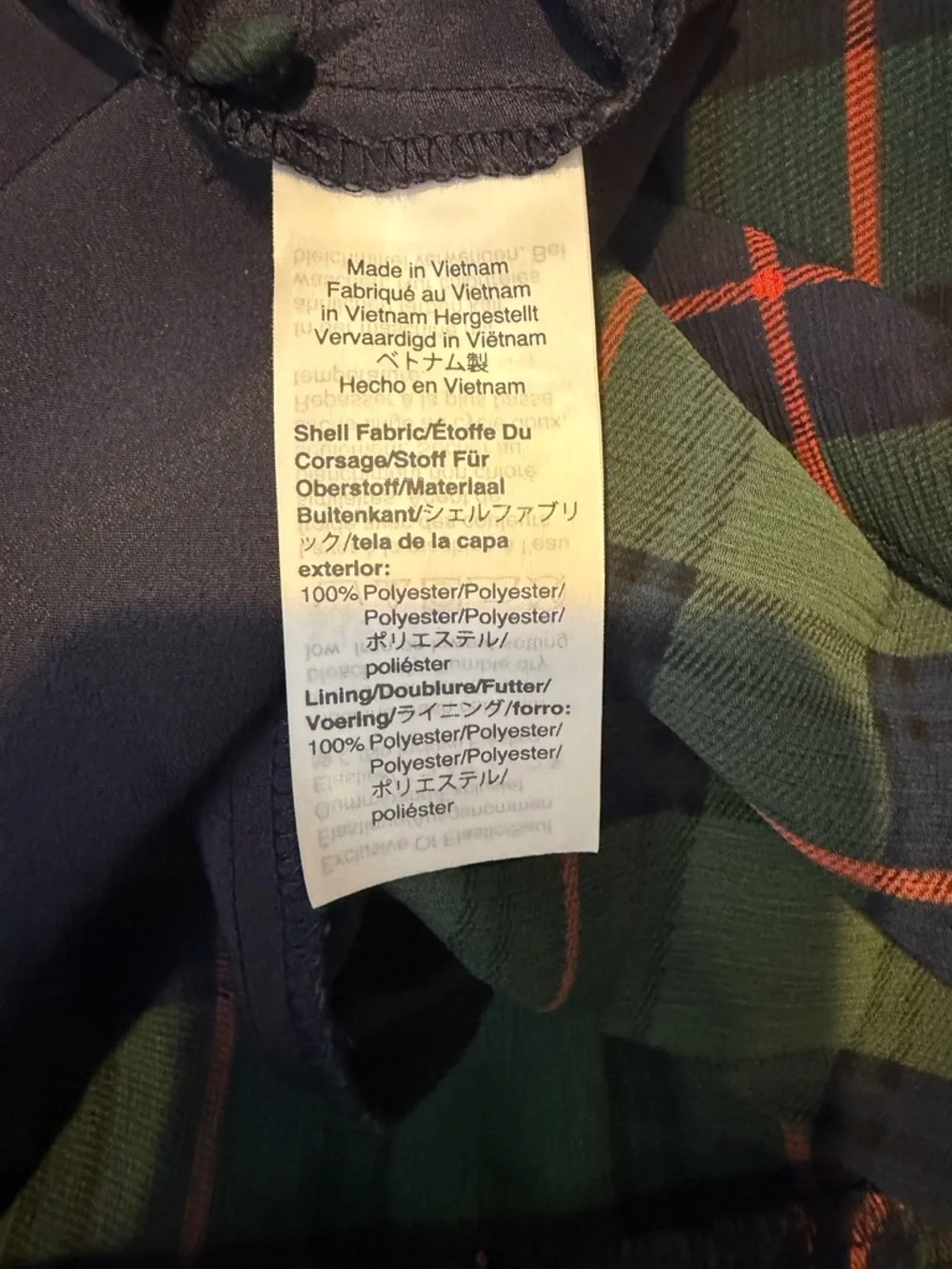 J. Crew lightweight plaid